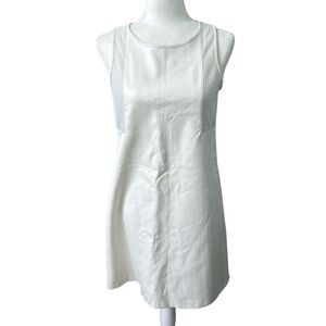 Wythe NY Faux Leather Shift Dress Size Medium